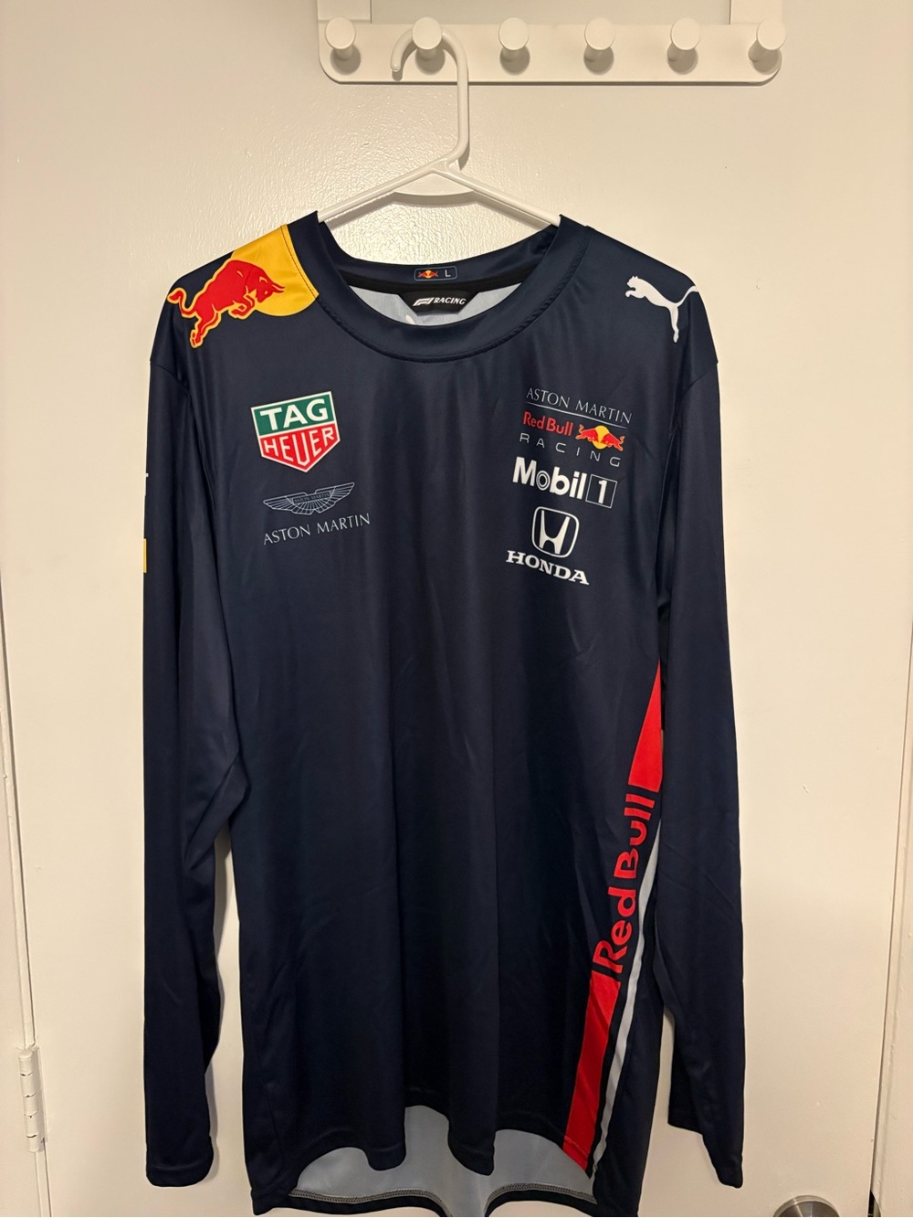 Puma x Red Bull Racing Navy Long Sleeve Team Shirt